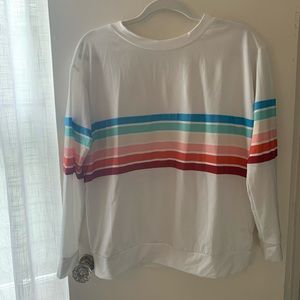 Rainbow stripe sweatshirt